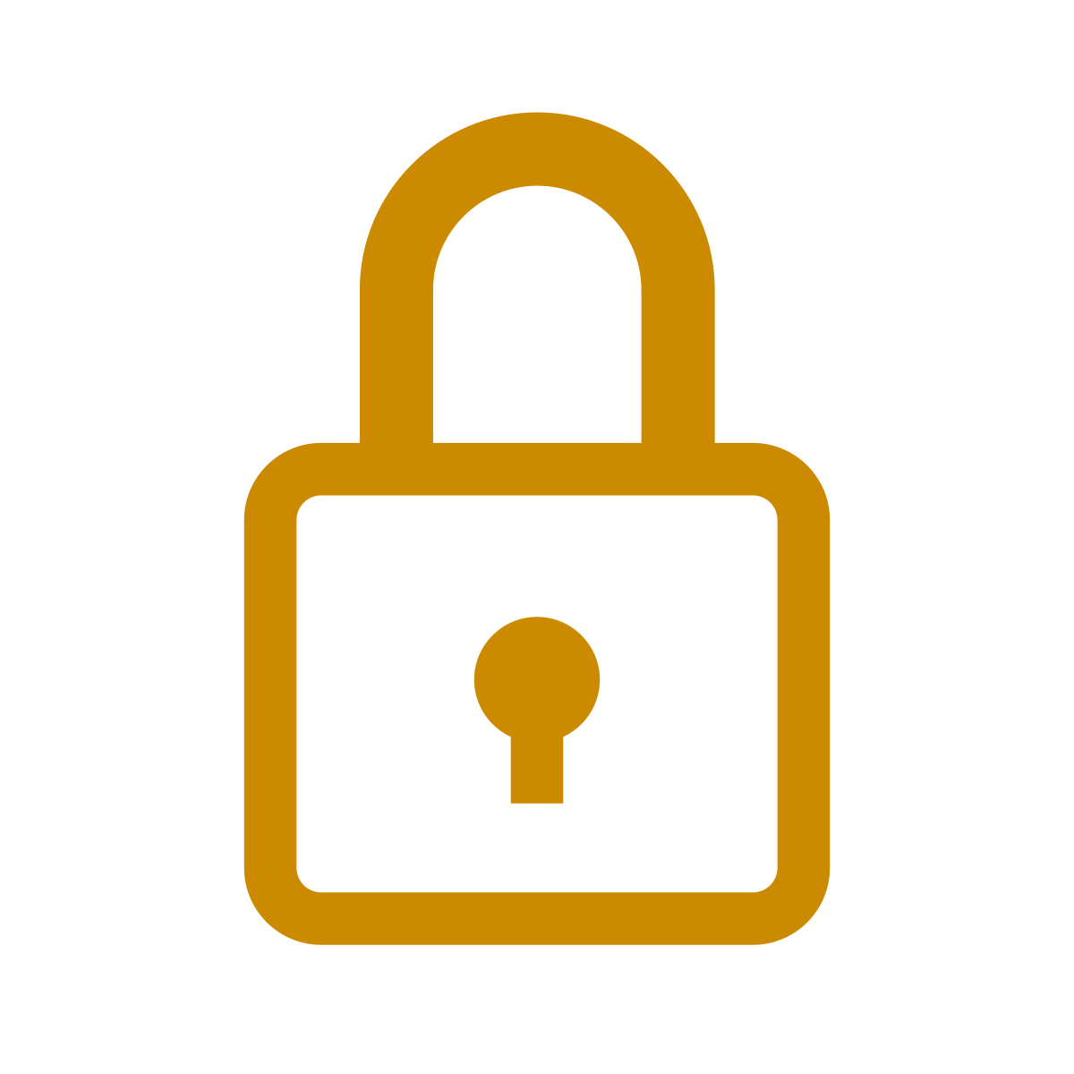 lock icon in turmeric