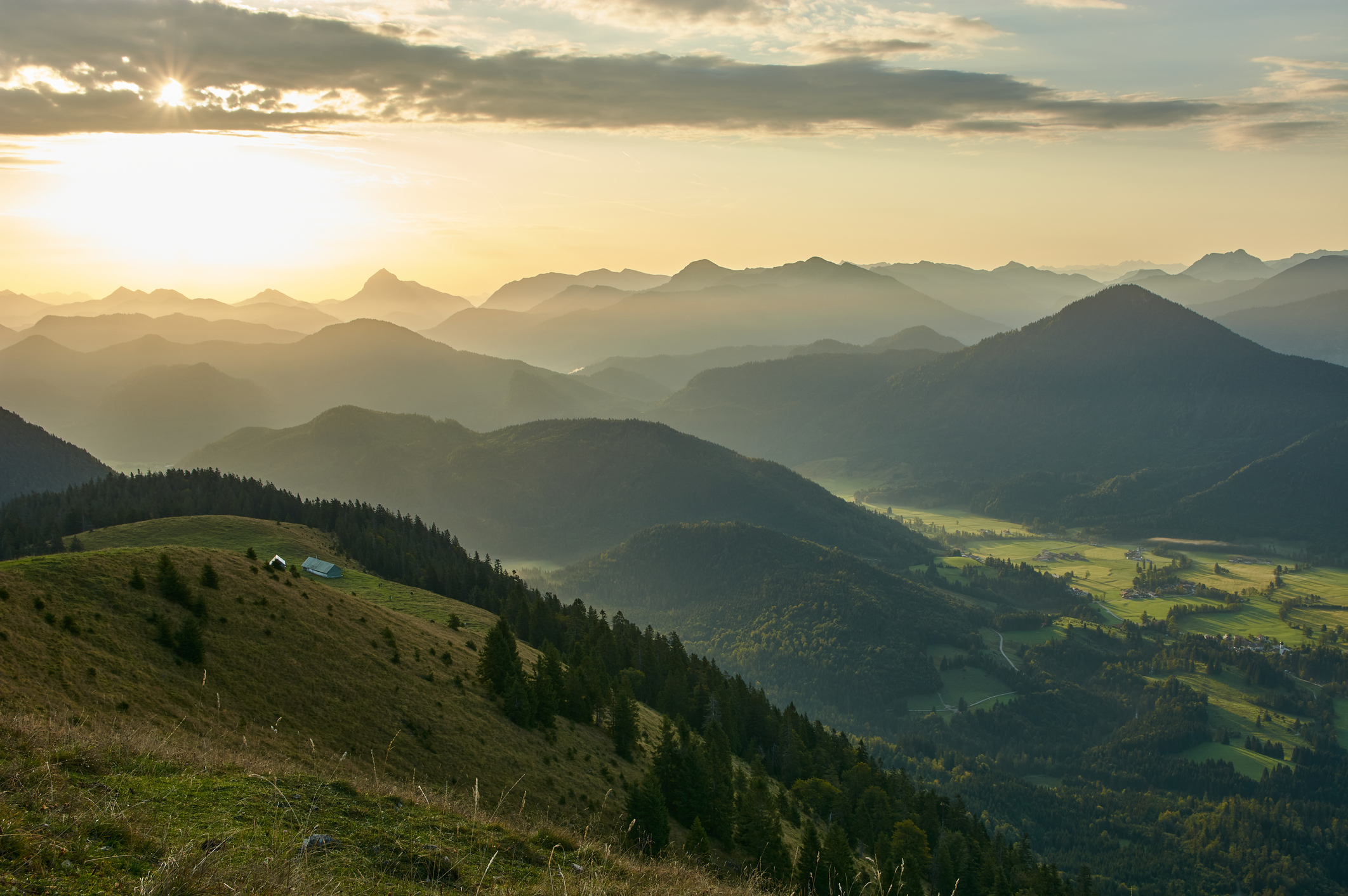 rolling mountains in Germany