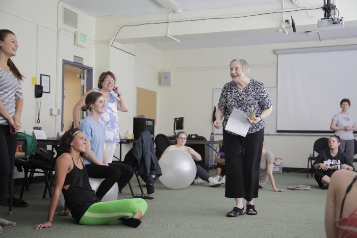 group of women in a childbirth education class