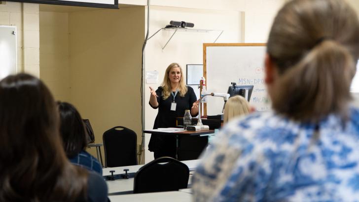 teacher in classroom