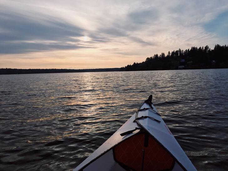 Kayaking on Lake Washington