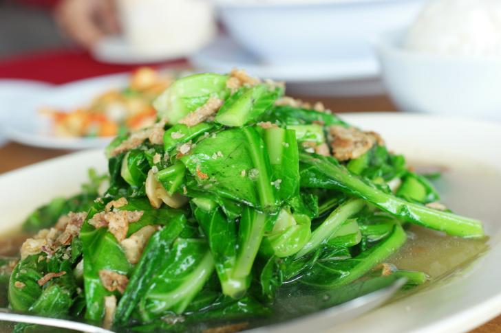 closeup of salad