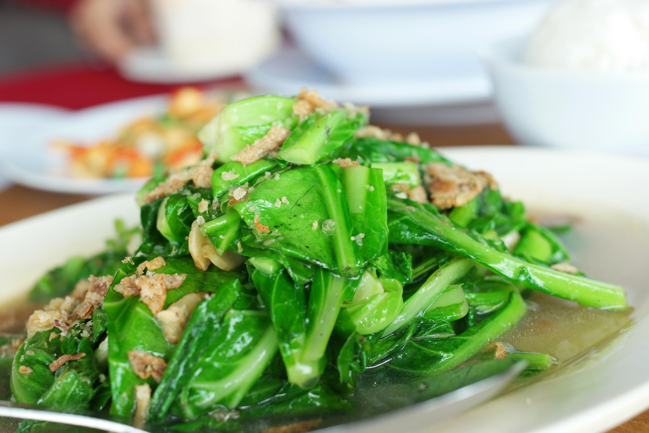 closeup of salad