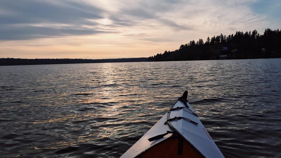 Kayaking on Lake Washington