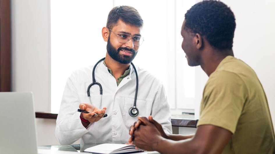 naturopathic doctor with patient